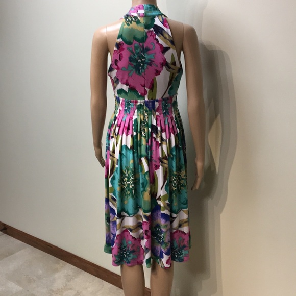 Calvin Klein Floral Midi Dress LAST CHANCE - Picture 3 of 4